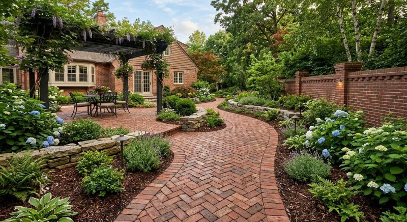 Brick Hardscape Construction in West Hartford, CT