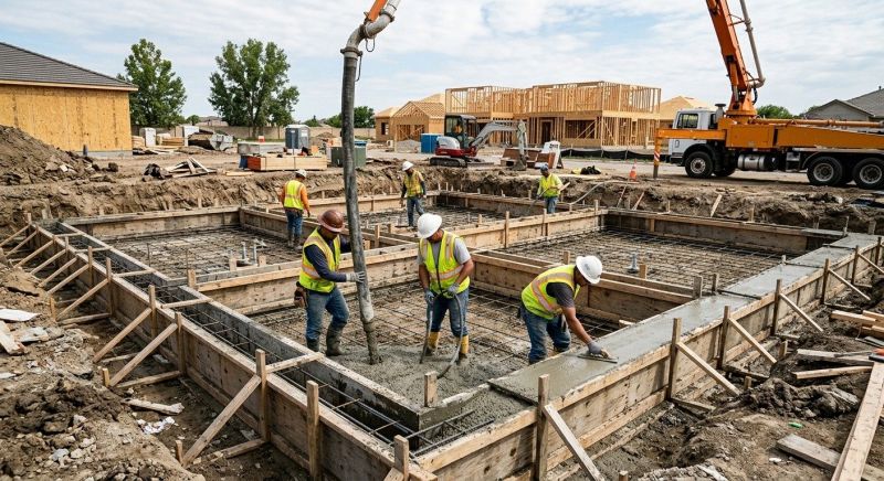 Cement Foundation Installation in Greenville, SC