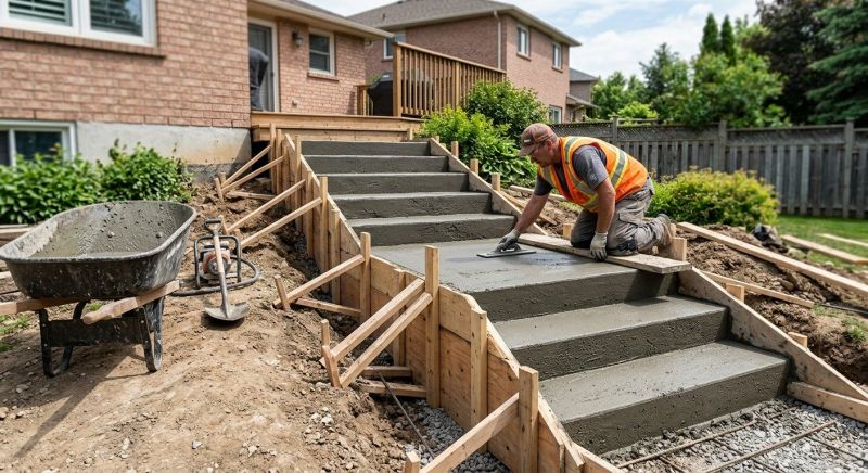 Cement Stairs Installation in Salt Lake City, UT